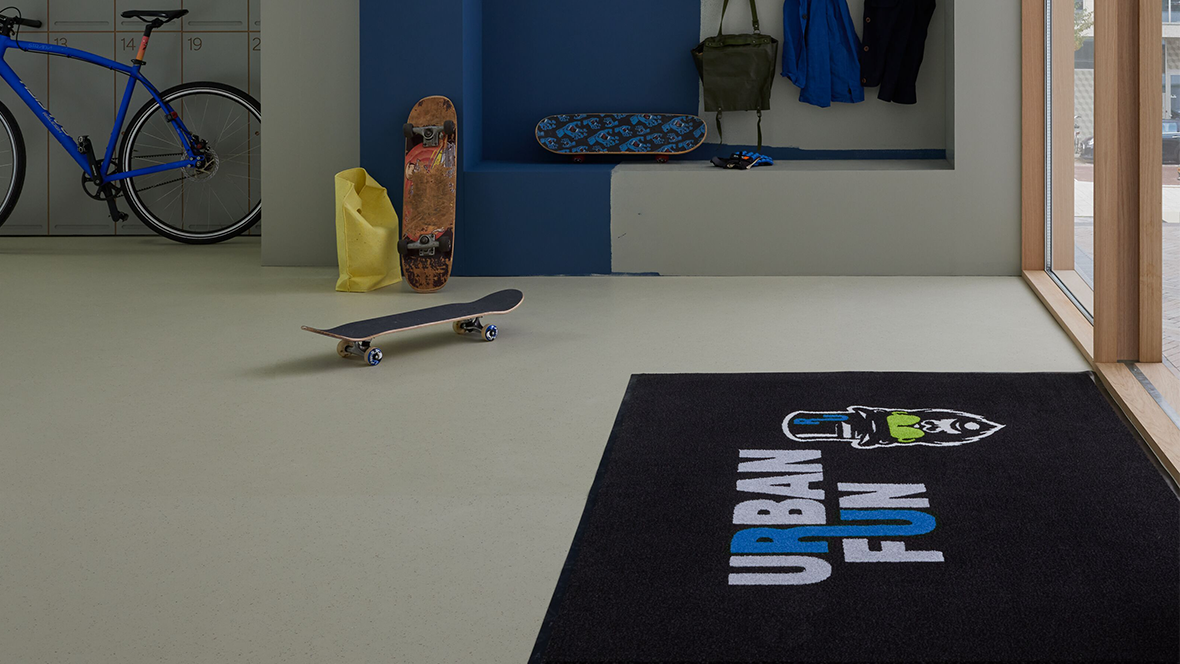 Coral logo - cut out logo custom bespoke entrance matting